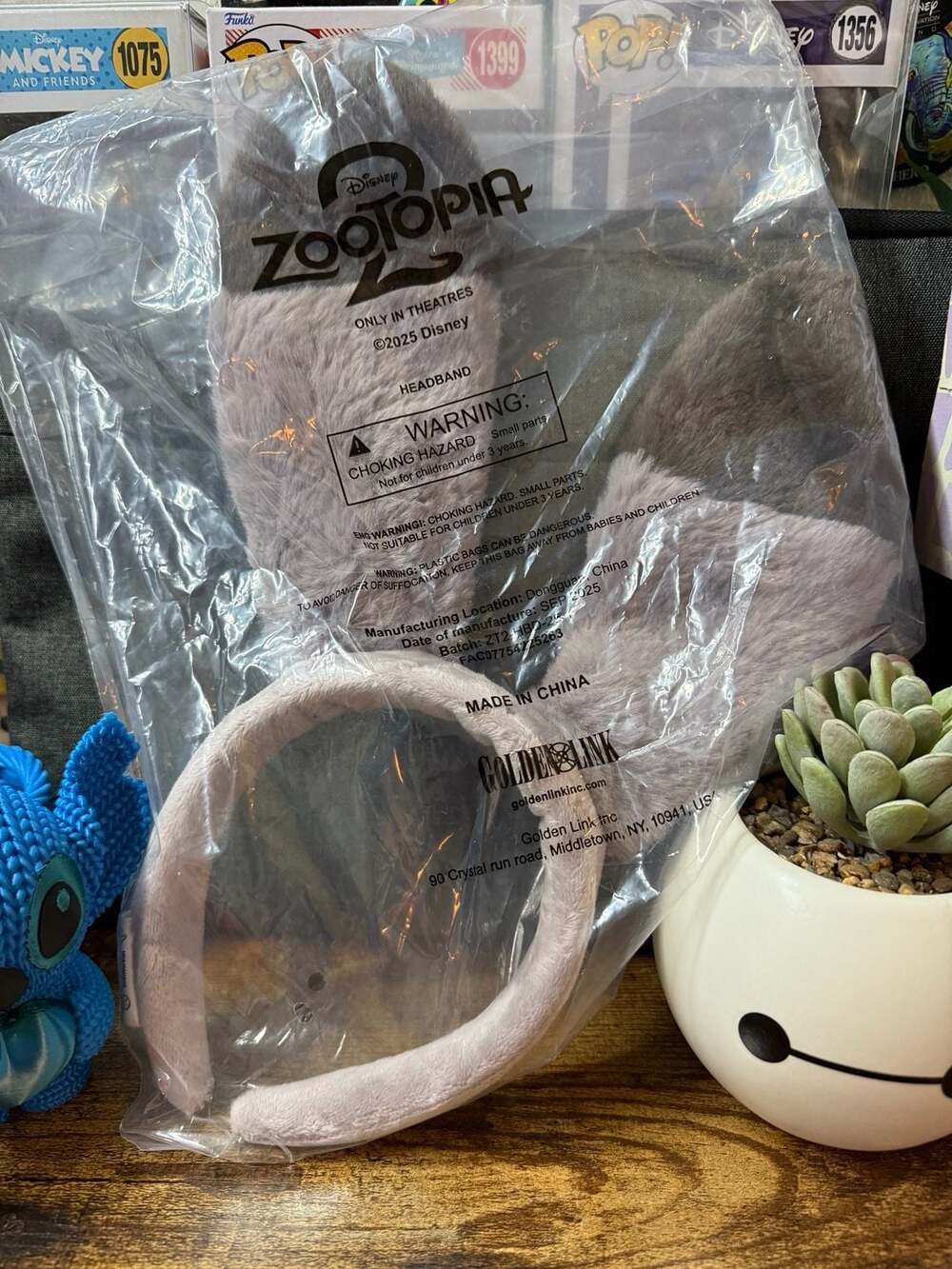 Disney Zootopia 2 Judy Hopps Plush Ear Headband AMC Exclusive - Picture 2 of 2